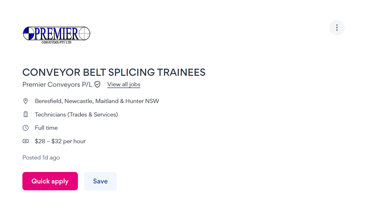 Conveyor Belt Splicing Trainee