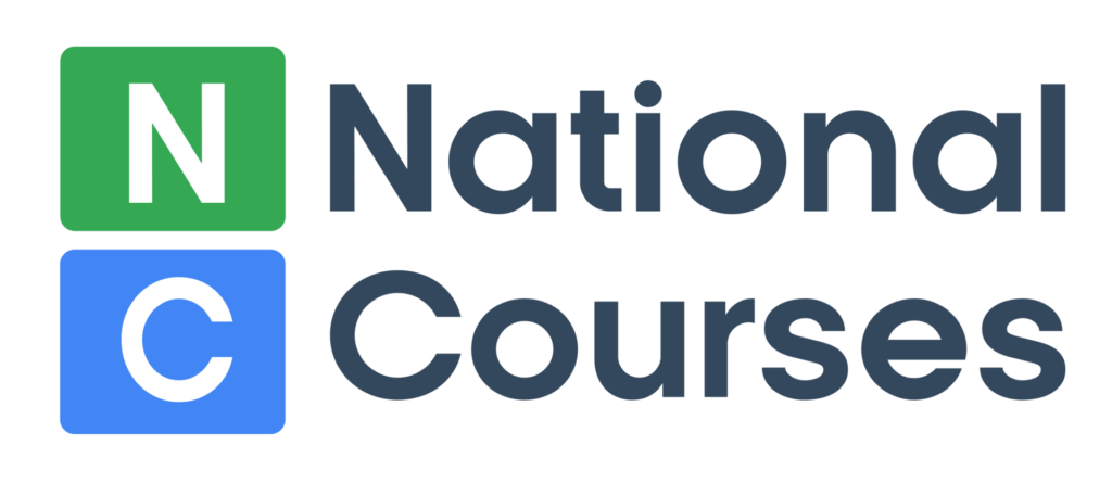 National Courses banner with logo